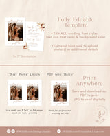 Photo Wedding Announcement | Photo Elopement Announcement | Nothing Fancy Just Love | Happily Ever After Party Invite | Reception Card | A4