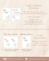 Minimalist Baby Shower Invite | Gender Neutral Baby Shower