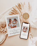 Will You Be My Bridesmaid | Bridesmaid Photo Card