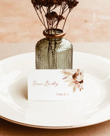 Boho Place Card Template | Wedding Place Cards | Desert Wedding Place Cards | Pampas Grass Wedding Place Card Template | A4