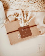 Terracotta Wedding Favor Tag Template | Burnt Orange Wedding Favor Tags