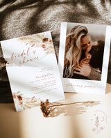 Boho Bridal Shower Invite | Minimalist Fall Bridal Shower Invite