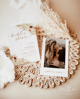 Boho Bridal Shower Invite | Minimalist Fall Bridal Shower Invite