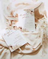 Boho Bridal Shower Invite | Minimalist Fall Bridal Shower Invite