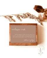 Desert Enclosure Card | Editable Wedding Invite Insert