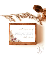 Fall Wedding Enclosure Card | Autumn Wedding Invite Insert