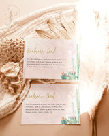 Fiesta Bridal Shower Enclosure Card Template | Enclosure Card Shower Insert