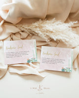 Fiesta Bridal Shower Enclosure Card Template | Enclosure Card Shower Insert