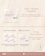 Fiesta Bridal Shower Enclosure Card Template | Enclosure Card Shower Insert