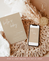 Minimalist Baby Shower Invitation | Gender Neutral Baby Shower