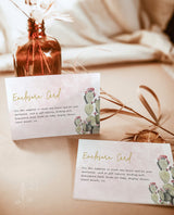 Fiesta Bridal Shower Enclosure Card Template | Enclosure Card Shower Insert