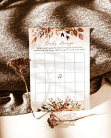 Fall Baby Bingo Shower Game | Baby Bingo Game