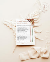 Fall Baby Shower Guess Who Game | Gender Neutral Baby Shower