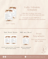 Over or Under Game Template | Fall Bridal Shower