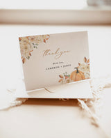 Fall Thank You Cards Template | Editable Thank You Card