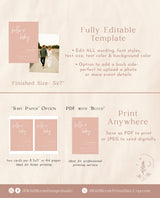 Pink Girl Baby Shower Invite | Minimalist Baby Shower Invite | Hello Baby | Blush Pink | Modern Baby Shower Invite | Editable Template | BM1