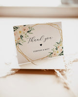 Floral Thank You Cards | Boho Bridal Shower Thank You Card