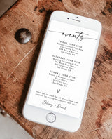 Minimalist Weekend Itinerary | Digital Itinerary Template