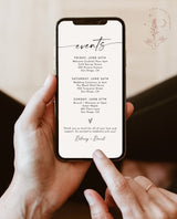 Minimalist Weekend Itinerary | Digital Itinerary Template