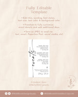 Minimalist Weekend Itinerary | Digital Itinerary Template