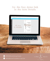 Minimalist Weekend Itinerary | Digital Itinerary Template