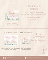 Editable Thank You Cards Template | Fiesta Shower Favor Cards
