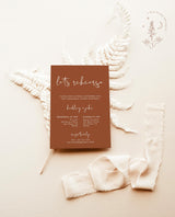 Minimalist Rehearsal Dinner Invitation | Terracotta Wedding