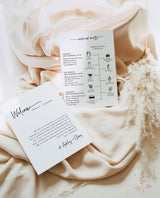 Minimalist Wedding Timeline Template | Modern Events Timeline