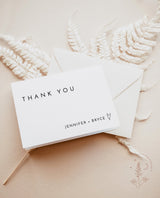 Minimalist Thank You Cards Template | Editable Thank You Card