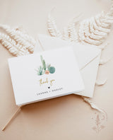 Editable Thank You Cards Template | Fiesta Shower Favor Cards