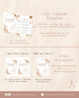 Tropical Bachelorette Party Invitation | Desert Bachelorette Itinerary