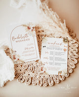 Tropical Bachelorette Party Invitation | Desert Bachelorette Itinerary
