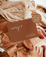 Terracotta Will You Be My Bridesmaid | Boho Bridesmaid Proposal