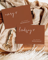 Terracotta Will You Be My Bridesmaid | Boho Bridesmaid Proposal