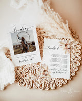 Will You Be My Bridesmaid | Bridesmaid Photo Card | Photo Bridesmaid Proposal | Modern Minimalist Wedding | Boho Bridesmaid Proposal | A4