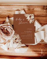 Fall Baby Shower Invite | Boho Baby Shower Invite