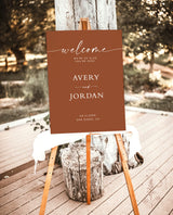 We're So Glad You're Here | Minimalist Wedding Welcome Sign