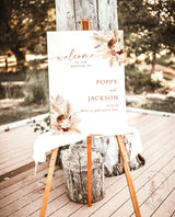 Boho Wedding Welcome Sign Template | Terracotta Wedding Welcome Poster | Wedding Welcome Sign | Desert Wedding Sign | A4
