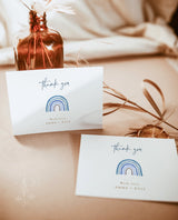 Rainbow Thank You Cards Template | Editable Thank You Card