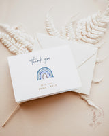 Rainbow Thank You Cards Template | Editable Thank You Card
