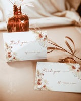 Pampas Grass Thank You Card Template | Editable Thank You Cards