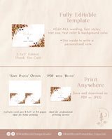 Fall Thank You Cards Template | Editable Thank You Card