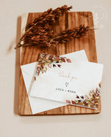 Fall Thank You Cards Template | Editable Thank You Card
