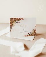 Fall Thank You Cards Template | Editable Thank You Card