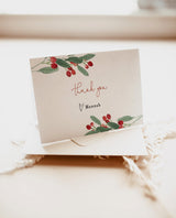 Winter Thank You Card Template | Holiday Thank You Cards