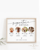 Dog Signature Drink Sign | Pet Signature Cocktail Sign