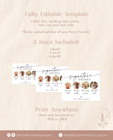 Dog Signature Drink Sign | Pet Signature Cocktail Sign