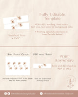 Boho Water Bottle Label | Pampas Grass Water Bottle Label