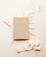 Minimalist Virtual Wedding Announcement Card | Covid Wedding Update