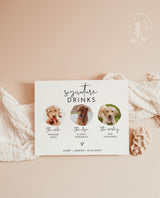 Dog Signature Drink Sign | Pet Signature Cocktail Sign